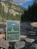 FRAMED Custom River Day Poster: Personalized Trout Fly Fishing Wall Art with Your Date and River